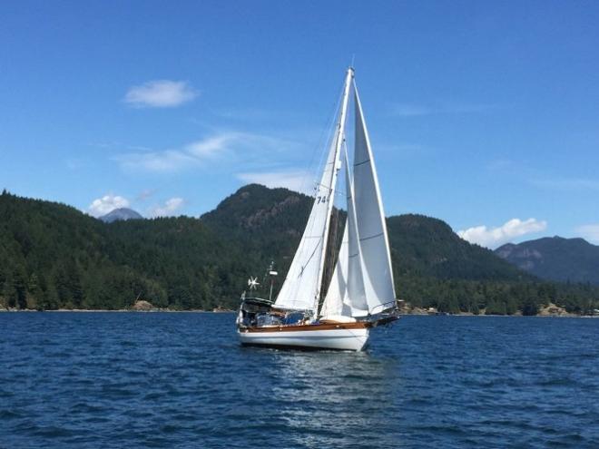 Blue Rose to Moonshadow VI: Aha! Found you! - 2015 Peterson Cup Cruising Rally © Bluewater Cruising Association