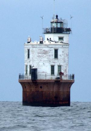 The Smiths Point Lighthouse in Virginia photo copyright SV Taipan taken at  and featuring the  class