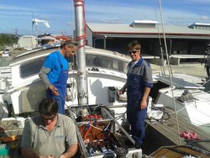 Fixing Anam Cara photo copyright University Sailing taken at  and featuring the  class