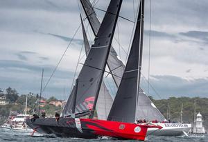 58, COMANCHE (USA), Sail No: 12358, Design: Verdier Yacht Design & Vplp, Owner: Jim Clark Kristy Hinze , Skipper: Ken Read - 17, MAXI RAGAMUFFIN (QLD), Sail No: 7007, Design: Frers 79, Owner: Nant Whiskey, Skipper: Keith Batt photo copyright  Rolex/ Kurt Arrigo http://www.regattanews.com taken at  and featuring the  class
