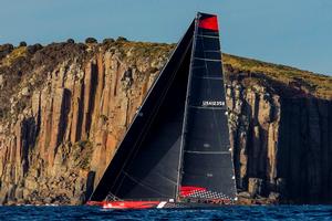 Jim Clark's Comanche (USA) approaching Tasmania - 2015 Rolex Sydney Hobart Yacht Race photo copyright Rolex / StudioBorlenghi / Stefano Gattini taken at  and featuring the  class
