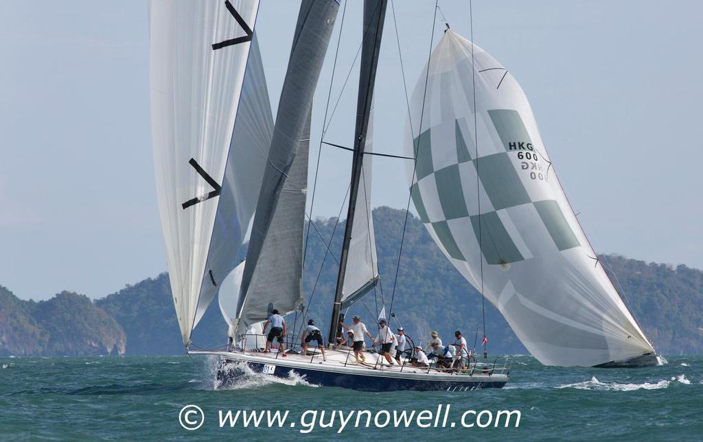 Alive carves into the gybe. Royal Langkawi International Regatta 2016. photo copyright Guy Nowell http://www.guynowell.com taken at  and featuring the  class