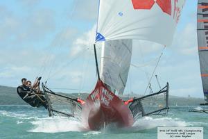 Knight Frank - 18ft skiff NZ Nationals photo copyright Auckland Skiff League - Lissa Reyden taken at  and featuring the  class