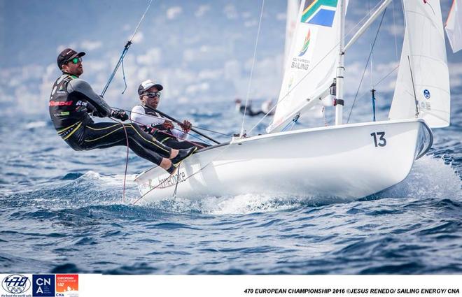  - Day 1, 2016 470 European Championship, Bay of Palma, Mallorca, Spain ©  Jesus Renedo / Sailing Energy http://www.sailingenergy.com/