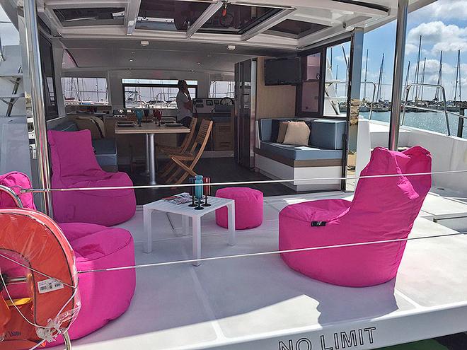 Aft deck of the Bali 4.3. © Dream Yacht Charter