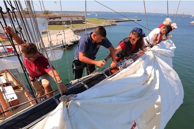 SSV Oliver Hazard Perry under sail during the 2016 season © Mark Russell