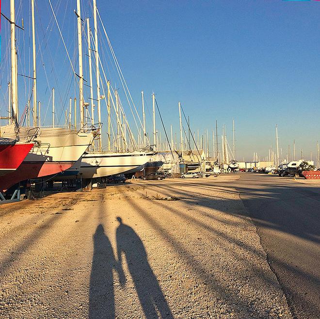 One of many sunny evenings trawling boatyards  © Mission Océan