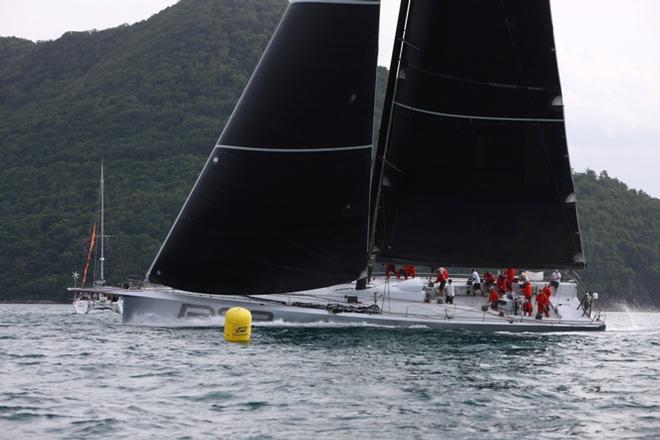 Rambler 88 crosses the finish line to take the ARC Course Record in 8 days 6 hours 29 minutes and 15 Seconds - Atlantic Rally for Cruisers © WCC / Tim Wright / Photoaction.com