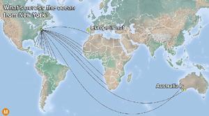 Whats across the ocean from New York photo copyright Max Galka taken at  and featuring the  class