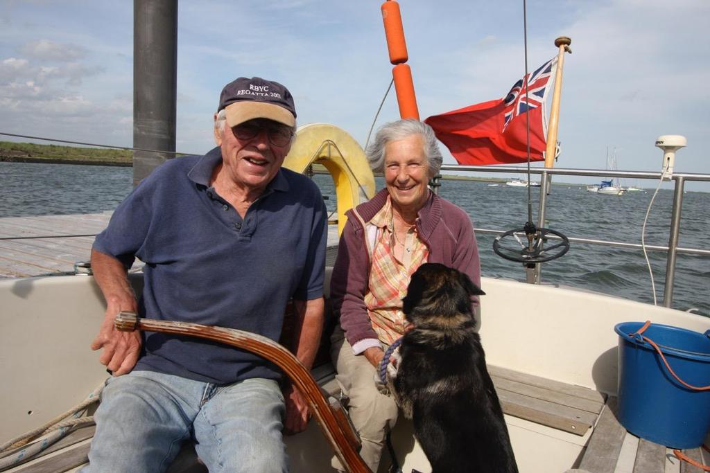 Mike Peyton and Kath at Fambridge photo copyright SW taken at  and featuring the  class