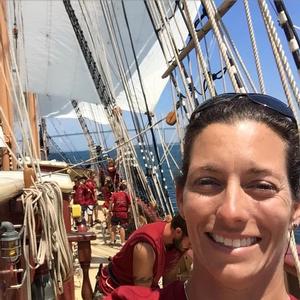Jessica Wurzbacher aboard the SSV Oliver Hazard Perry photo copyright SSV Oliver Hazard Perry taken at  and featuring the  class