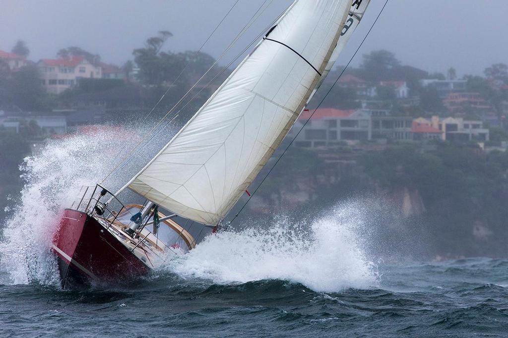 Making a splash - in behind the dodger could be a good place to be. - Sydney Harbour Regatta photo copyright Andrea Francolini taken at  and featuring the  class