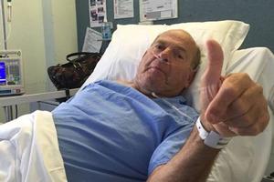 Bill Andrews was at his local boat ramp when the bacteria entered a scratch on his leg. photo copyright Kylie Andrew-Komar taken at  and featuring the  class