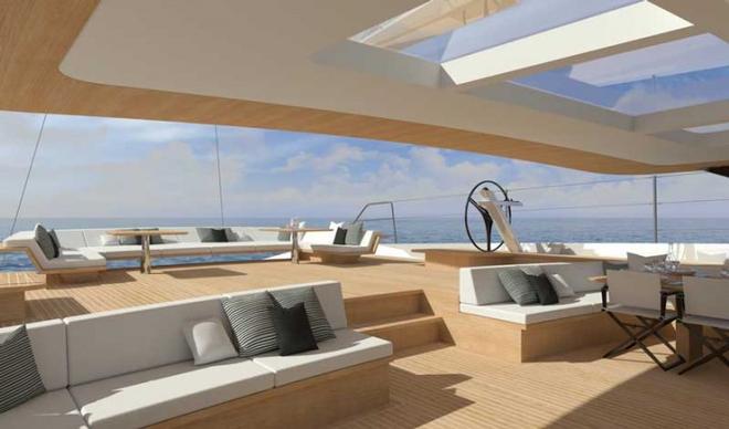 Wally 145 – Living concept © Skipper OnDeck Yachting