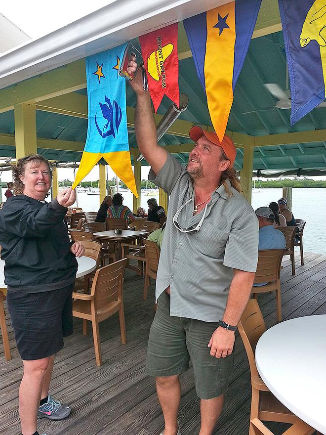 Shag Islet CYC burgee at Key West, FLA. © Shag Islet Cruising Yacht Club