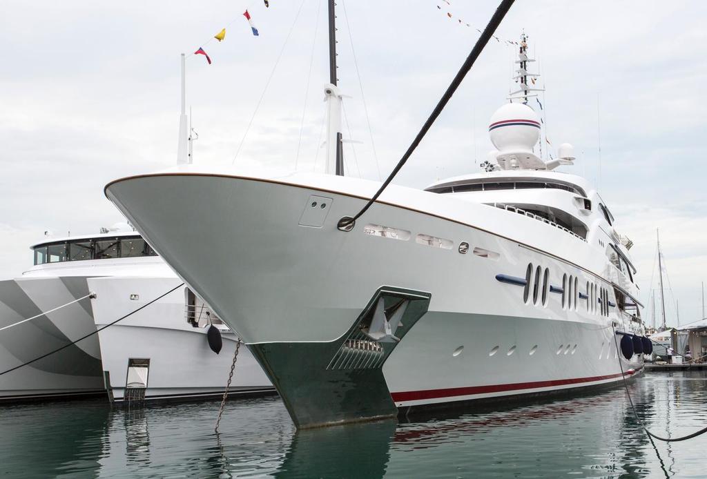 Ambrosia III - Benetti Grand Dame. Singapore Yacht Show 2017. © Guy Nowell http://www.guynowell.com