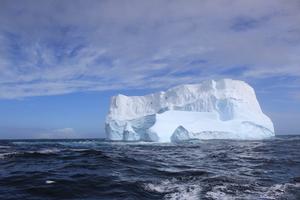 Icebergs close to the final resting place of the RMS Titanic photo copyright John Konrad taken at  and featuring the  class