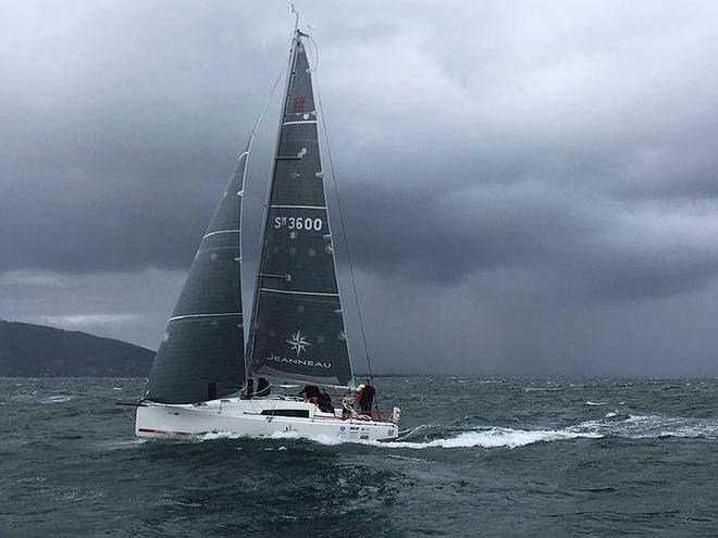 Reaching away under gloomy skies - Jeanneau Sun Fast 3600 © 38 South Boat Sales