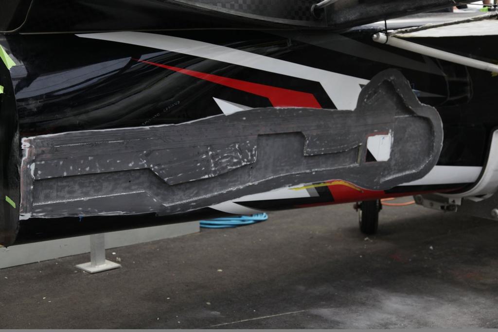 The damage suffered by Emirates Team New Zealand was clearly more than a 