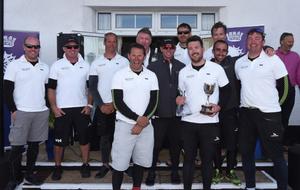 Sir Keith Mills Fast40+ Invictus: Andy Yeomans, Alex Mills, Andrew Cape, James Grant, Javi Ibanez, Justin Slattery, Martin Calmon, Matt Brushwood, Peter Greenhalgh, Robert Greenhalgh, Ruairidh Scott - RORC Vice Admiral's Cup 2017 photo copyright www.rick-tomlinson.com taken at  and featuring the  class