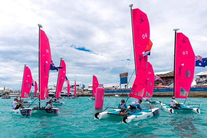 Hobie Junior Wave Regatta – America's Cup Endeavour Race © David Brookes