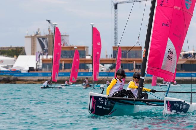 Hobie Junior Wave Regatta – America's Cup Endeavour Race © David Brookes