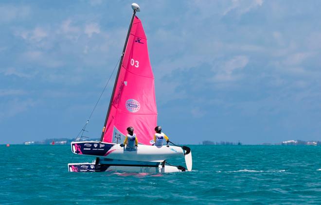 Hobie Junior Wave Regatta – America's Cup Endeavour Race © David Brookes