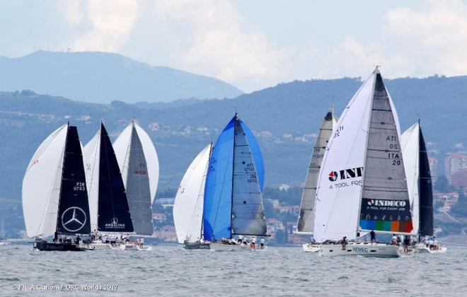 ...asymmetrical sails as well - ORC Worlds Trieste 2017 © Andrea Carloni