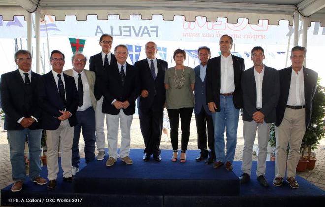 Members of the Organizing Committee at the Opening Ceremony - ORC Worlds Trieste 2017 © Andrea Carloni
