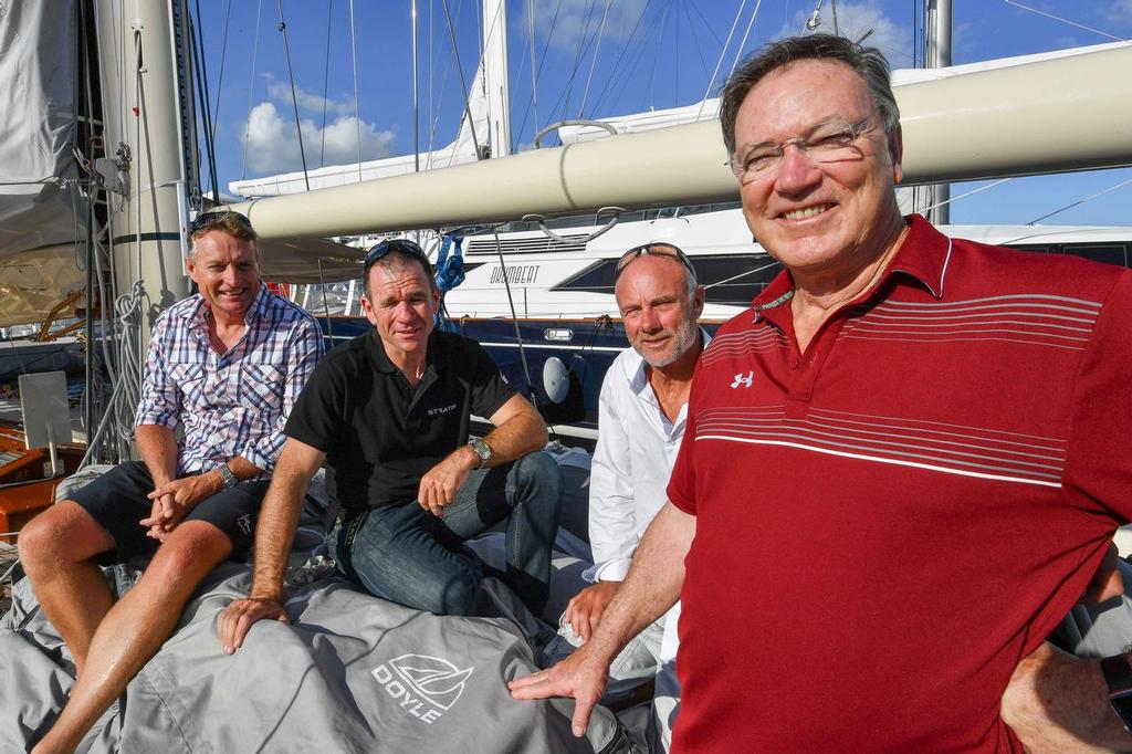 Terry Nicholas, Mike Sanderson, Richard Bouzaid and Robbie Doyle  onboard J Class yacht Shamrock V in Bermuda photo copyright Christophe Favreau http://christophefavreau.photoshelter.com/ taken at  and featuring the  class