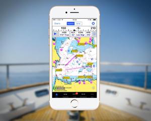 iNavX with Navionics+ Charts on iPhone photo copyright Andrew Golden taken at  and featuring the  class