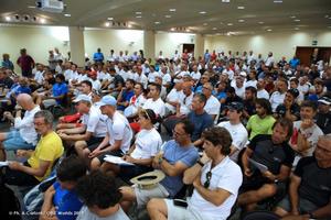 First Skipper's Meeting was well-attended - ORC Worlds Trieste 2017 photo copyright Andrea Carloni taken at  and featuring the  class
