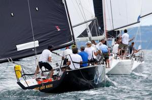 Perfect practice breeze kept the action close using symmetrical spinnakers or... - ORC Worlds Trieste 2017 photo copyright Andrea Carloni taken at  and featuring the  class