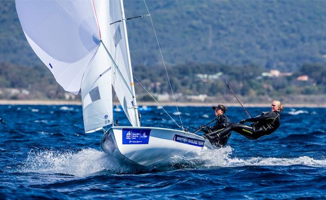 Amy Seabright and Anna Carpenter – 470 World Championships ©  Jesus Renedo / Sailing Energy http://www.sailingenergy.com/