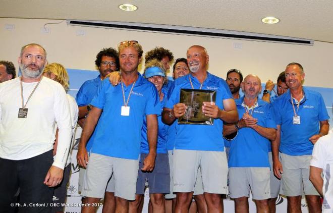 Mascalzone accepts their prizes - 2017 ORC World Championships Trieste © Andrea Carloni