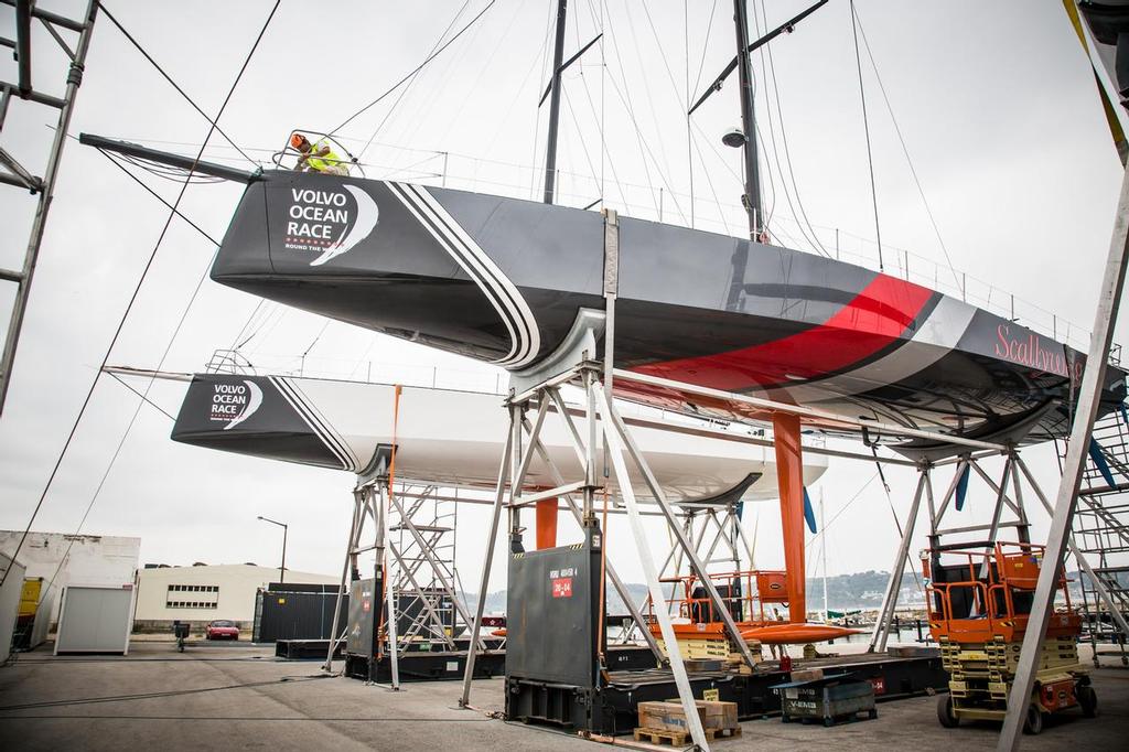 Team Sun Hung Kai/Scallywag - The Boatyard, Lisbon, Portugal. ©  Amalia Infante / Volvo Ocean Race