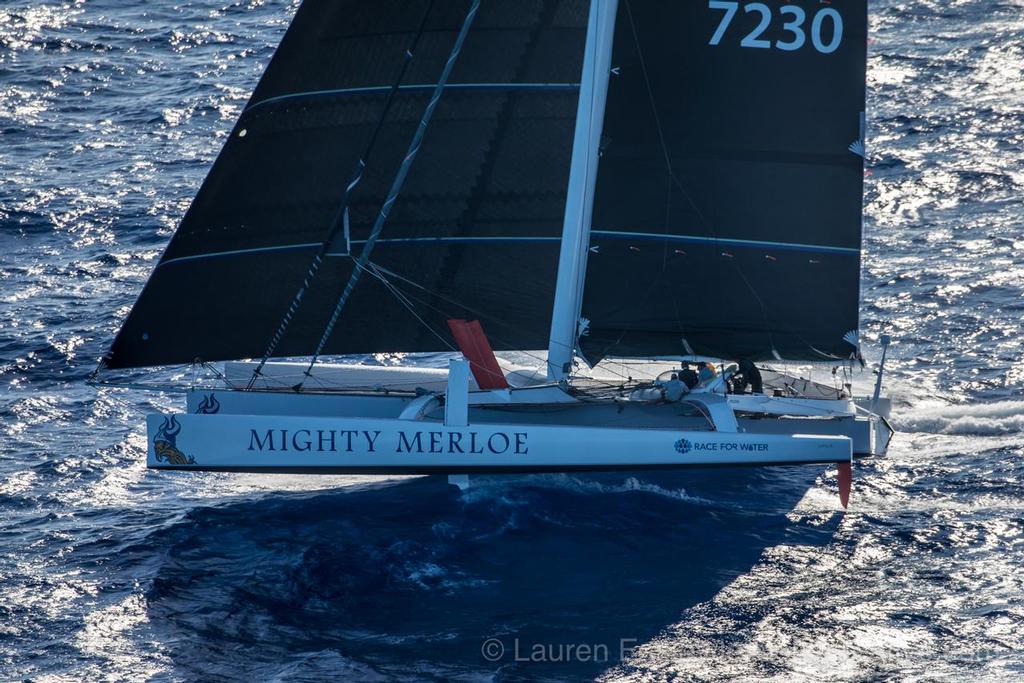 Mighty Merloe first multihull to complete the 2017 Transpac ©  Lauren Easley / leialohacreative.com