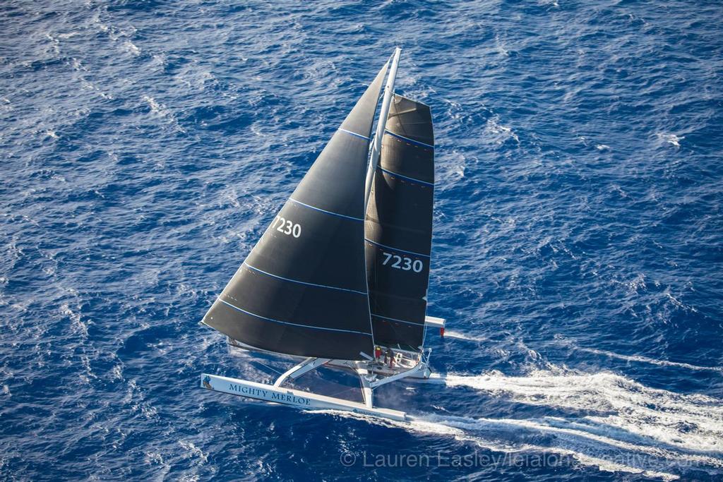 Mighty Merloe first multihull to complete the 2017 Transpac ©  Lauren Easley / leialohacreative.com