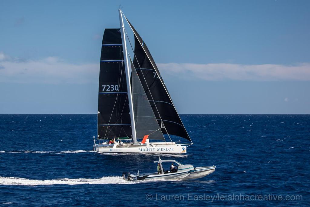 Mighty Merloe first multihull to complete the 2017 Transpac ©  Lauren Easley / leialohacreative.com