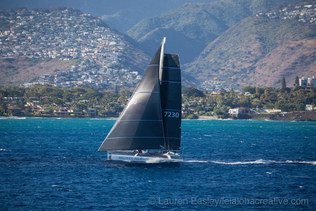 Mighty Merloe first multihull to complete the 2017 Transpac ©  Lauren Easley / leialohacreative.com