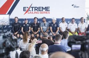 Extreme Sailing Series Act4 Barcelona – Skippers press conference on Day 1 photo copyright Lloyd Images http://lloydimagesgallery.photoshelter.com/ taken at  and featuring the  class