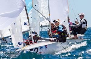 Asenathi Jim / Elsje Dijkstra (RSA) – 420 Open European Championships photo copyright  Nikos Alevromytis taken at  and featuring the  class
