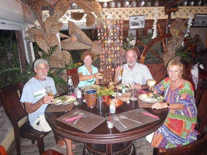 Steve, Lili, Andrew and Clare at the Yacht Club © Freedom and Adventure