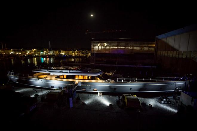 Perini Navi lauches 60m S/Y Seven ©  Perini Navi / Giuliano Sargentini