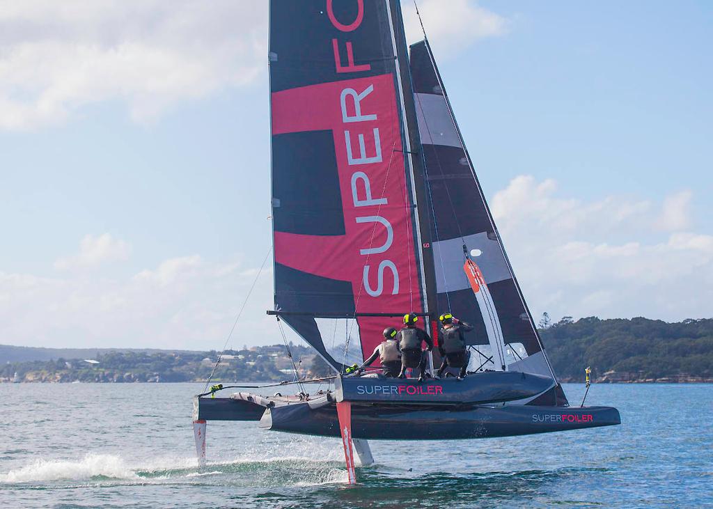 It must been pure adrenalin and fun for the crews! - SuperFoiler ©  John Curnow