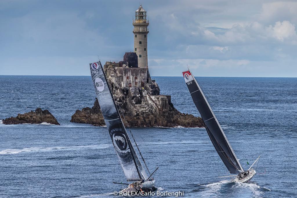 Fastnet Rock - Malizia - Pierre Casiraghi - 2017 Rolex Fastnet Race ©  Rolex / Carlo Borlenghi http://www.carloborlenghi.net