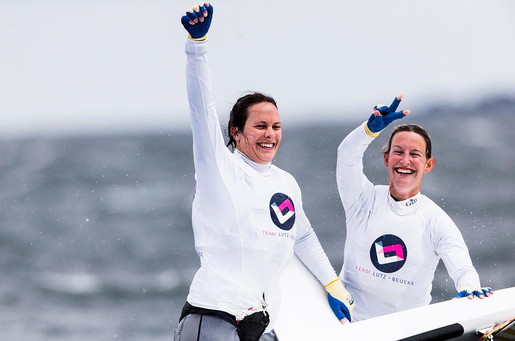 Tina Lutz and Susan Beucke - 2017 49er, 49er FX and Nacra 17 European Championships photo copyright  Pedro Martinez / Sailing Energy taken at  and featuring the  class