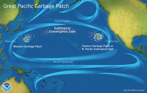 The great pacific garbage patch map photo copyright NOAA taken at  and featuring the  class