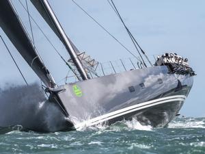 Day 1 – At 115 feet, Nikata is the largest monohull ever to have participated in the Rolex Fastnet Race photo copyright Quinag taken at  and featuring the  class