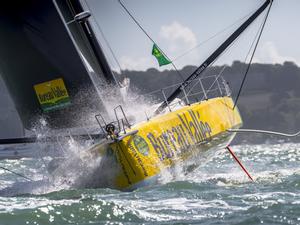 Day 1 – Bureau Vallée 2 is one of nine IMOCA 60s racing double-handed – Rolex Fastnet Race photo copyright Quinag taken at  and featuring the  class